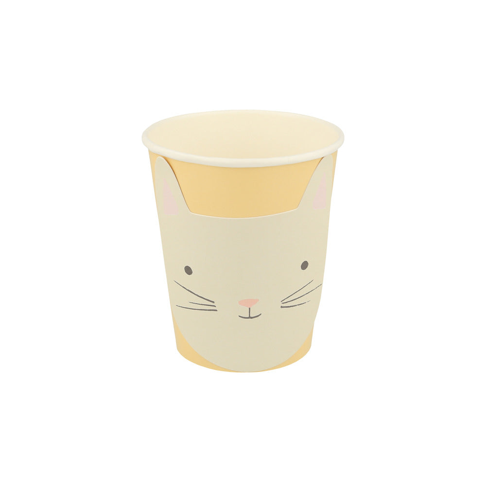 Vasos con cara de gatito