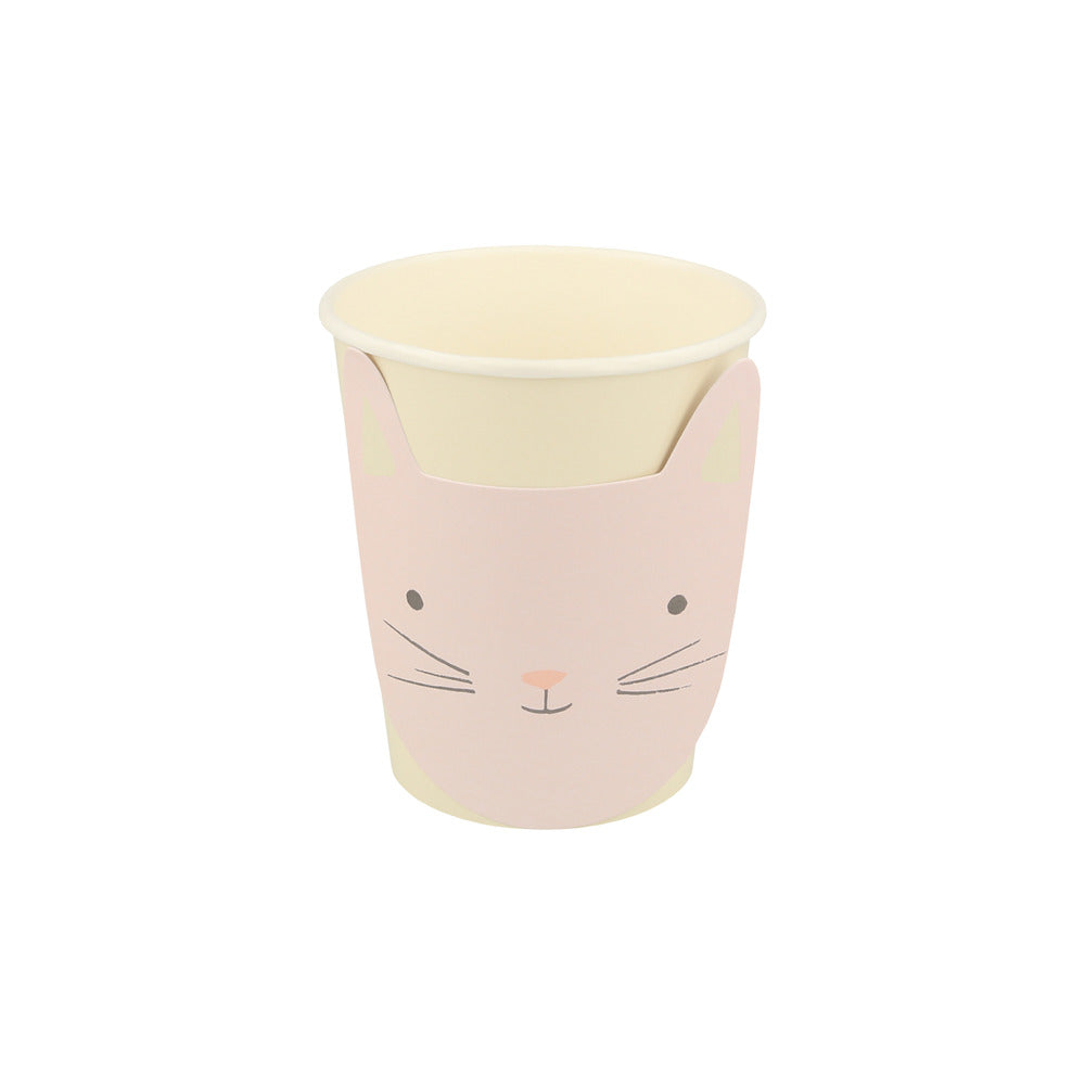 Vasos con cara de gatito