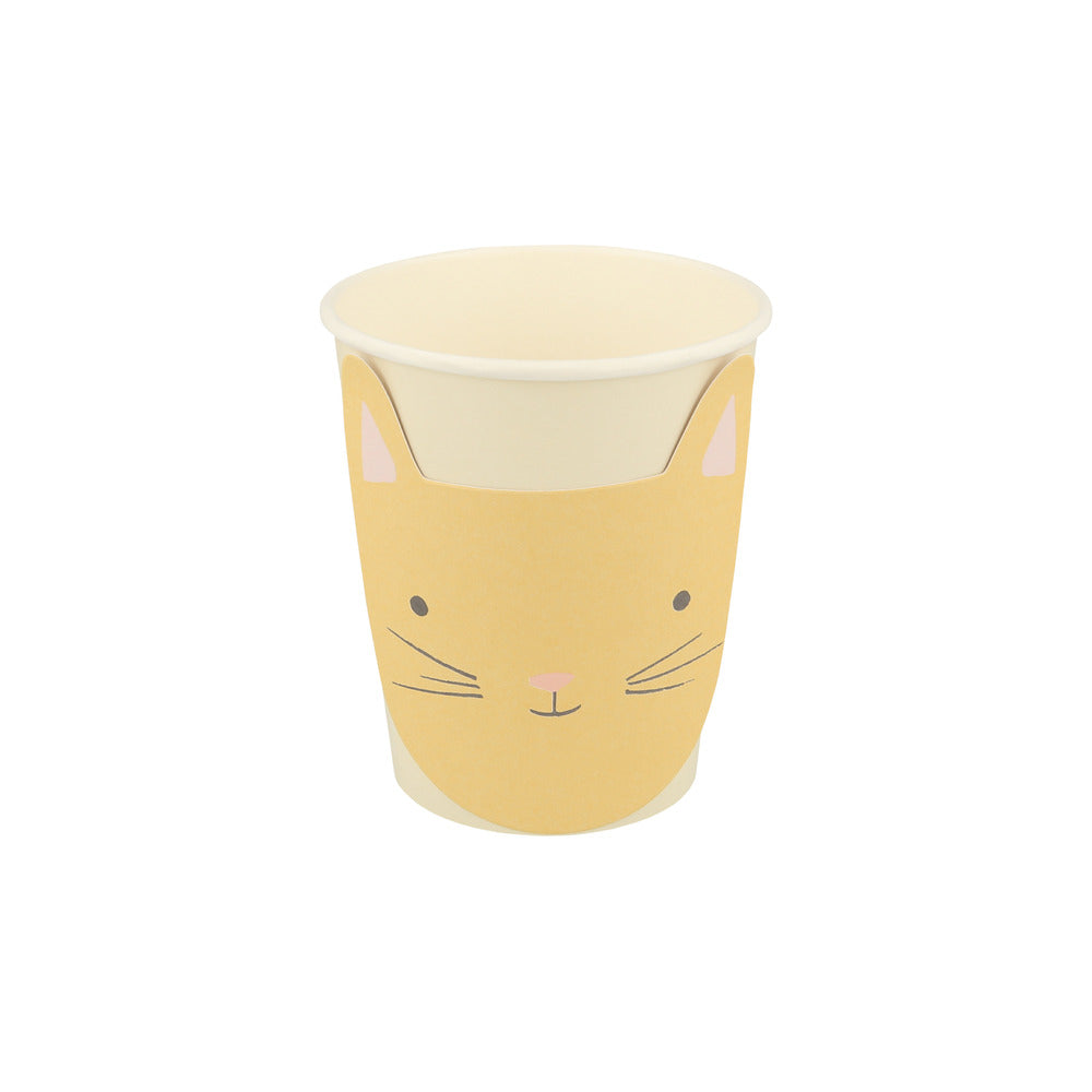 Vasos con cara de gatito