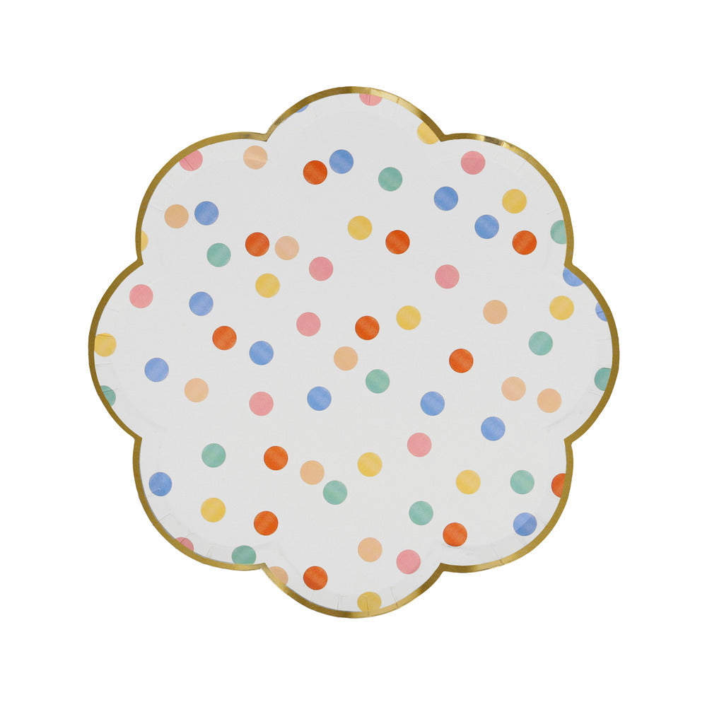 Platos patrones de colores - medianos