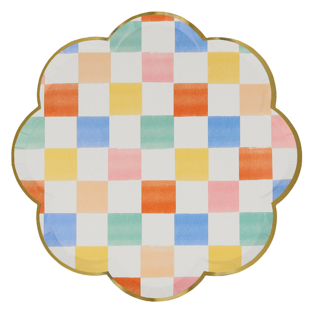 Platos patrones de colores - grandes