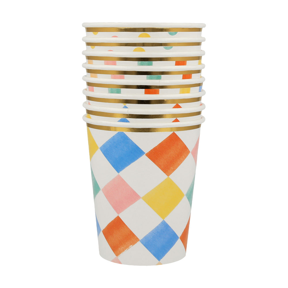 Vasos patrones de colores