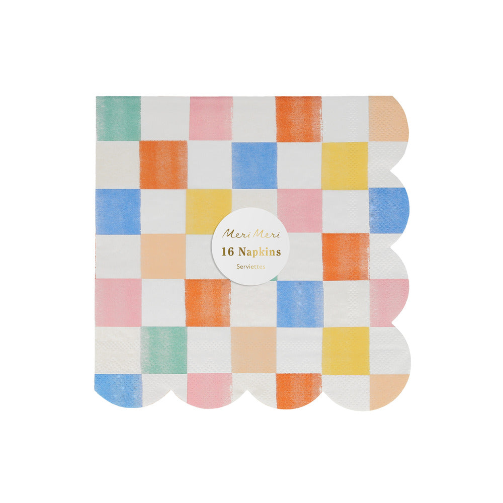 Servilletas patrones de colores - grandes