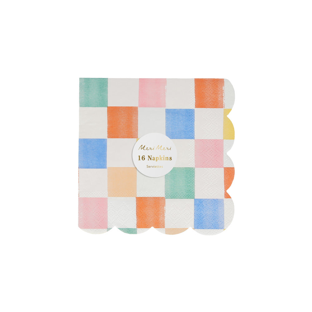 Servilletas patrones de colores - pequeñas