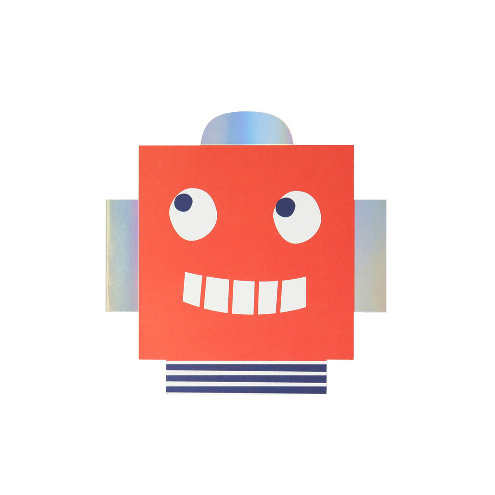 Set tarjetas de la amistad - robots (12 unidades)