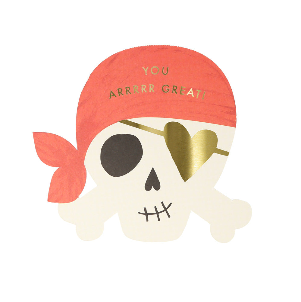 Set tarjetas de la amistad - piratas colores (24 unidades)