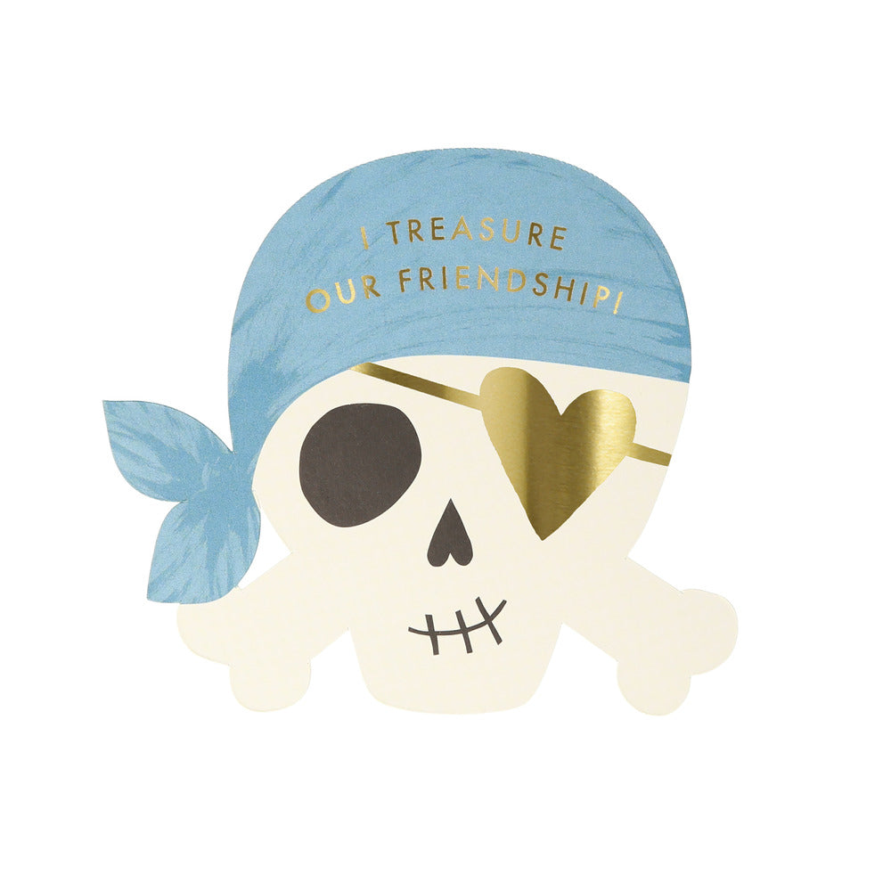 Set tarjetas de la amistad - piratas colores (24 unidades)