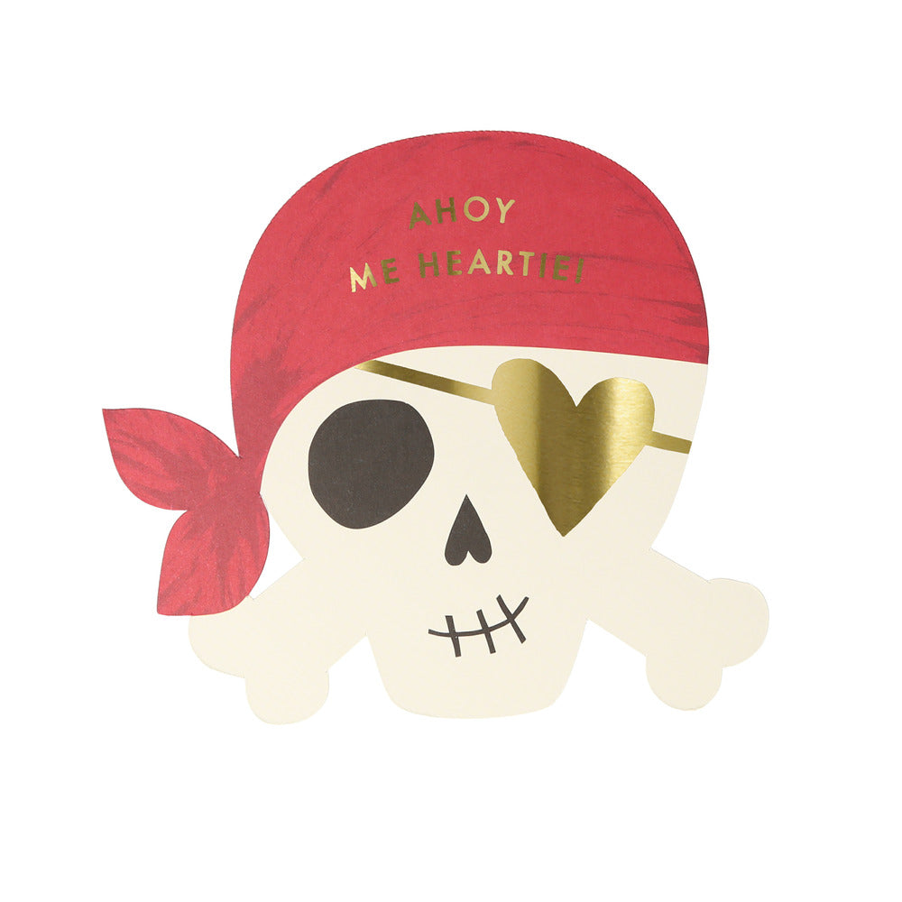 Set tarjetas de la amistad - piratas colores (24 unidades)