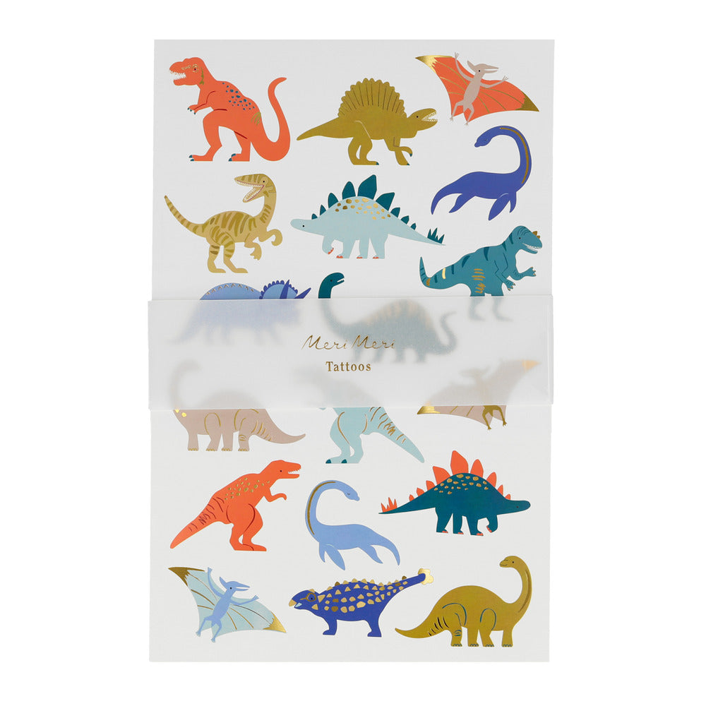 Hojas de tatuajes - dinosaurios (2 hojas)