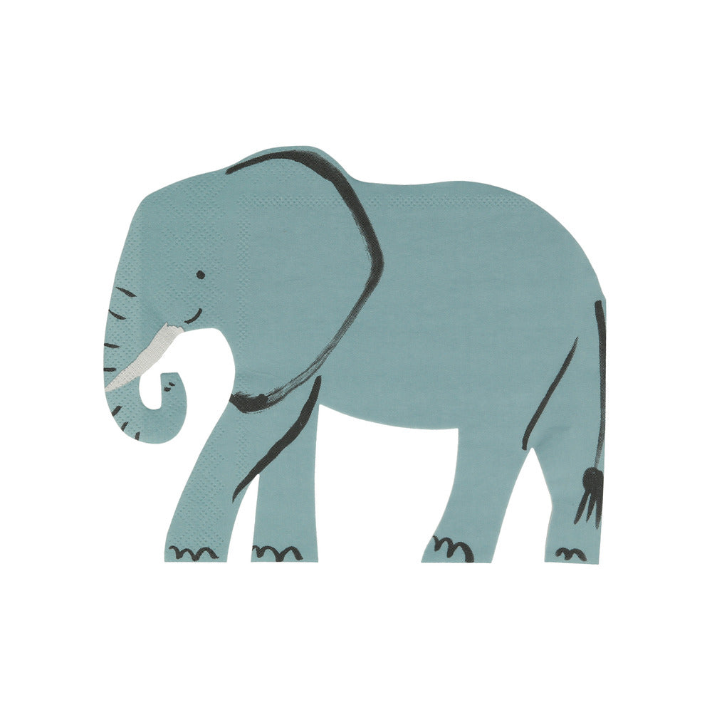 Servilletas con forma de elefante
