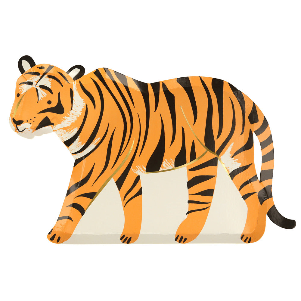 Platos con forma de tigre
