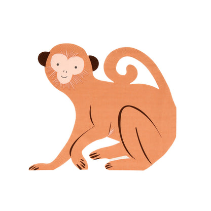 Servilletas con forma de mono