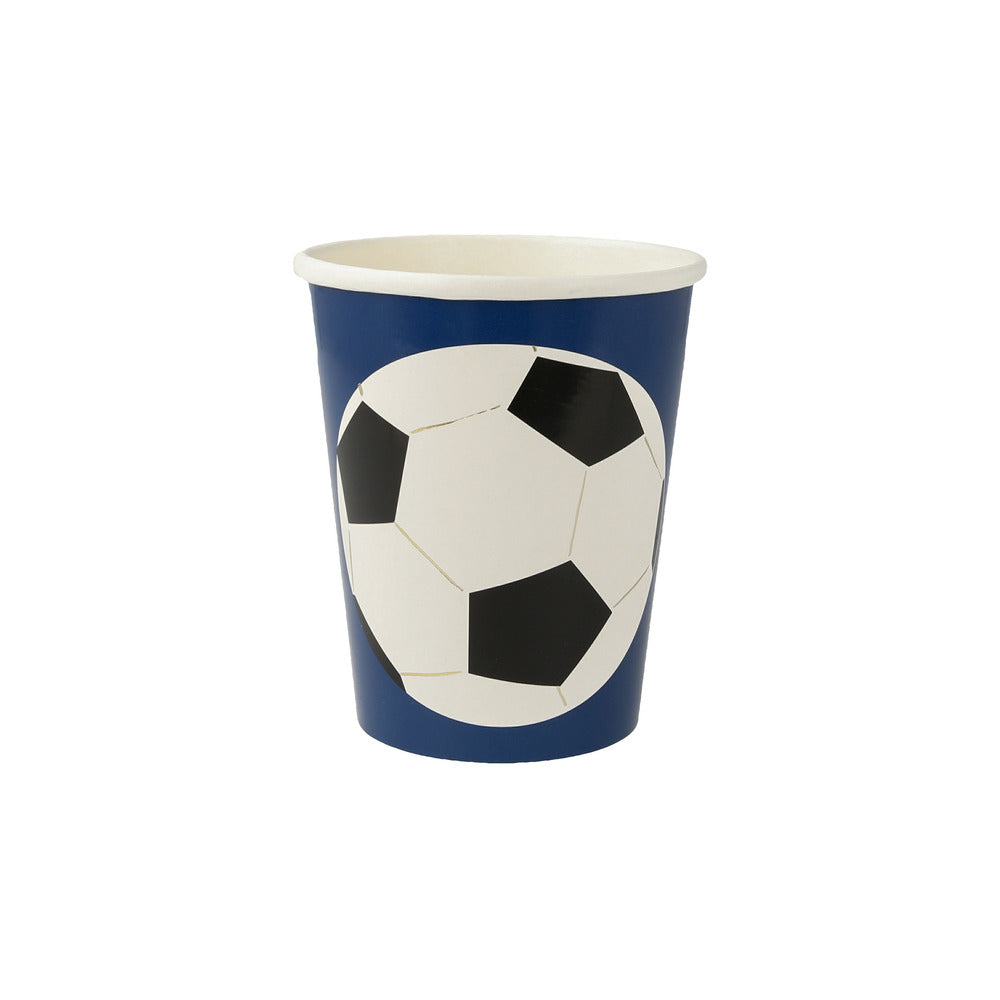 Vasos pelota de fútbol