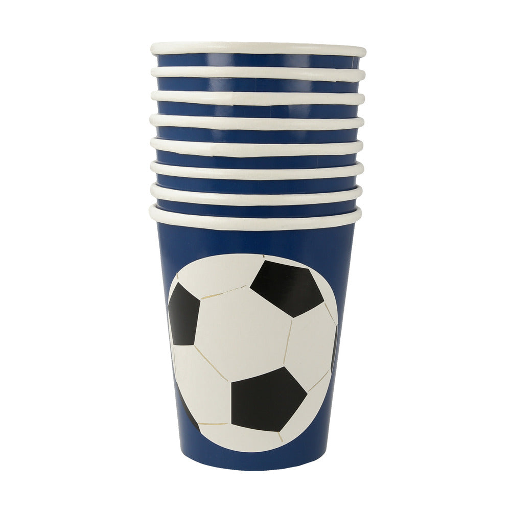 Vasos pelota de fútbol