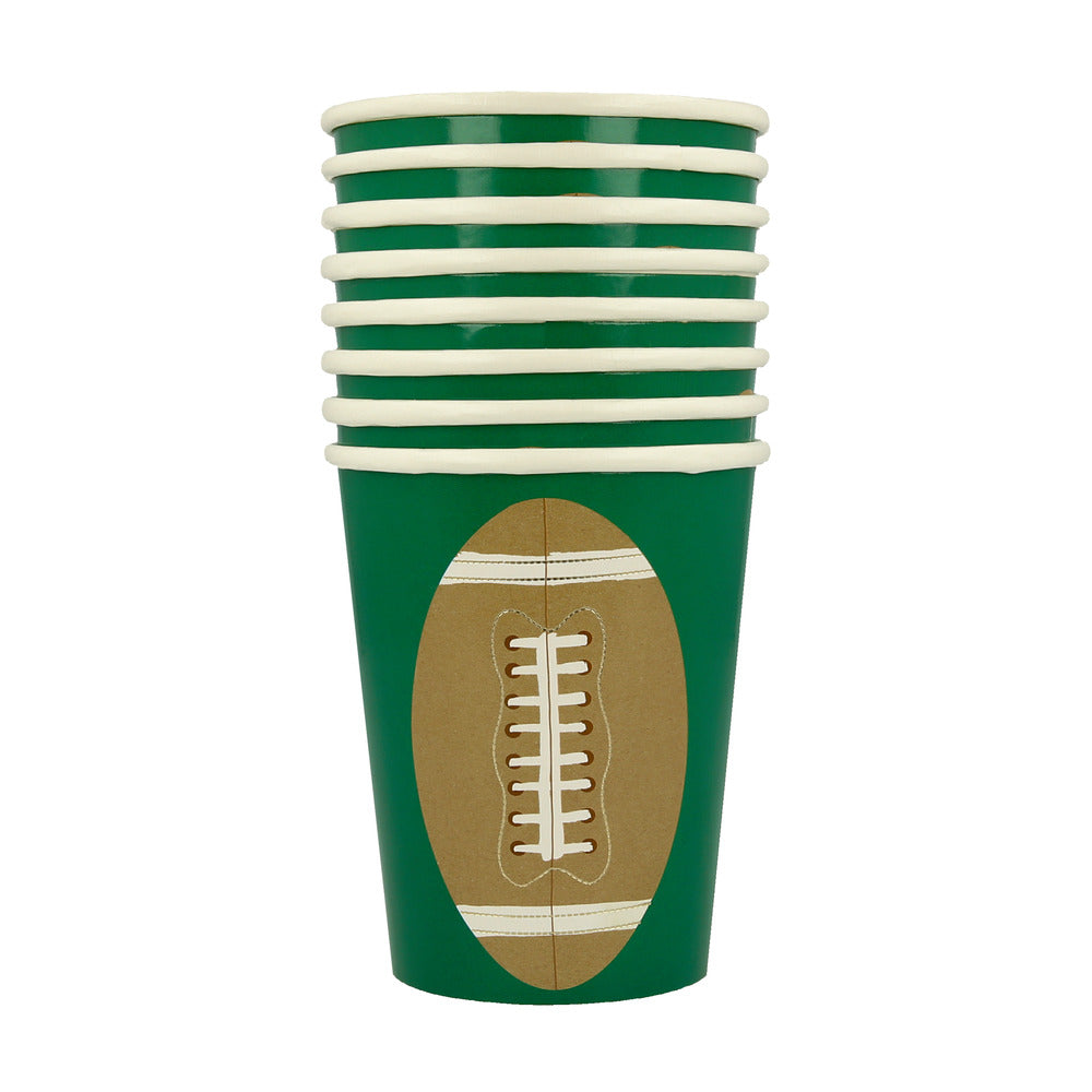Vasos pelota de fútbol americano