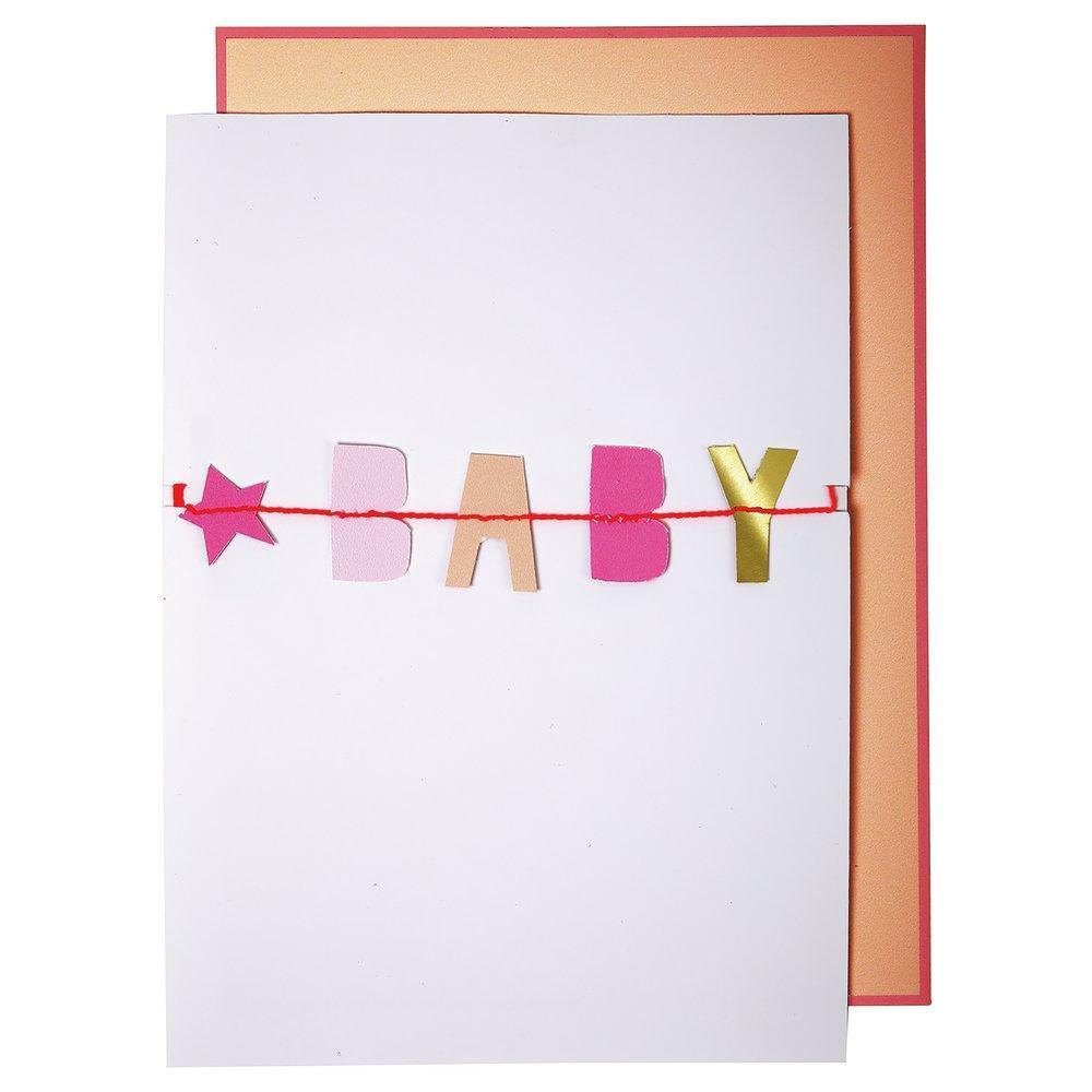 Tarjeta - guirnalda niñita