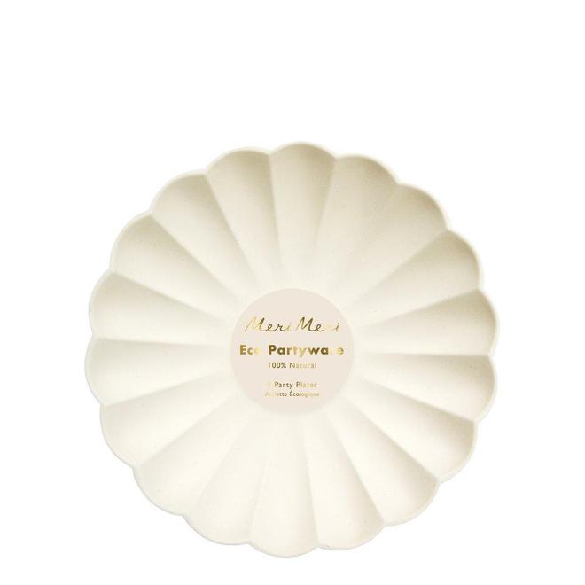 Simply Eco platos crema - pequeños