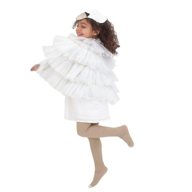 Disfraz capa y tocado - Cisne