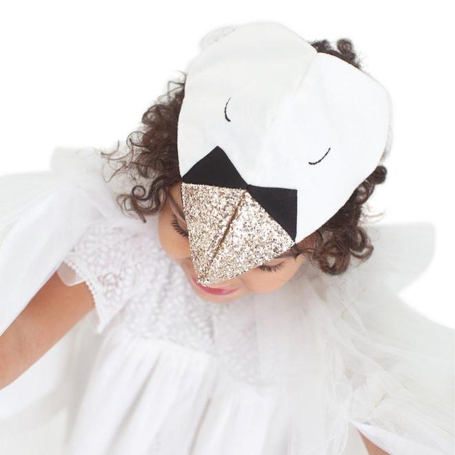 Disfraz capa y tocado - Cisne