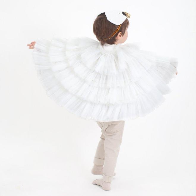 Disfraz capa y tocado - Cisne