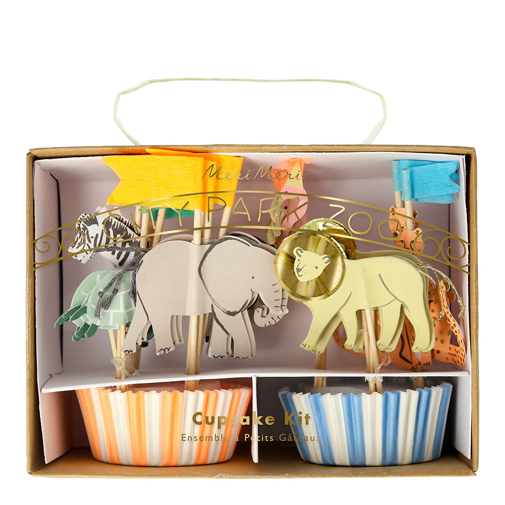 Kit para cupcakes animales de safari