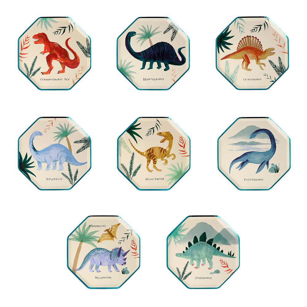 Platos reino de los dinosaurios - medianos