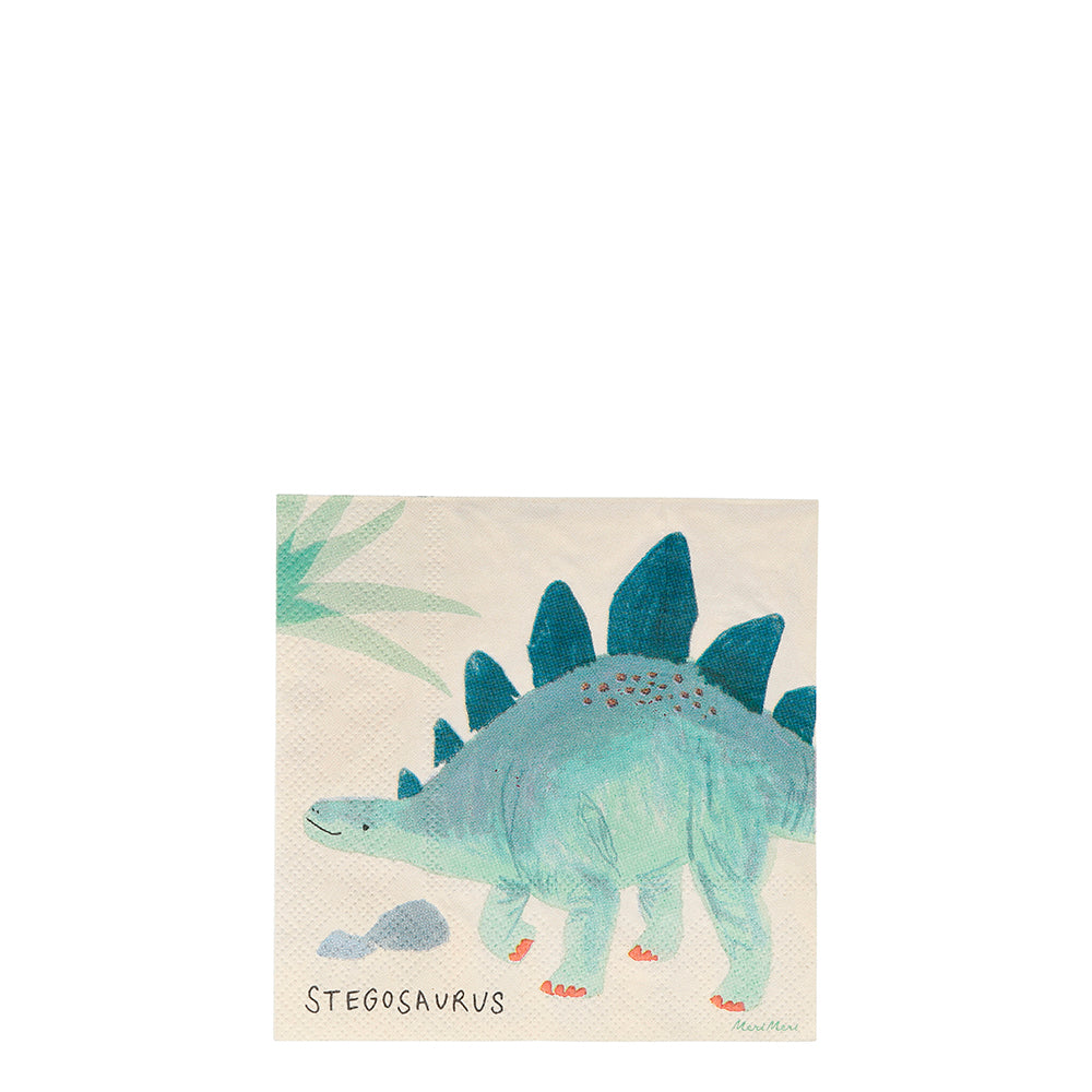 Servilletas reino de los dinosaurios - pequeñas