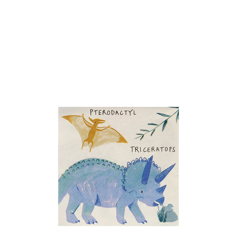 Servilletas reino de los dinosaurios - pequeñas