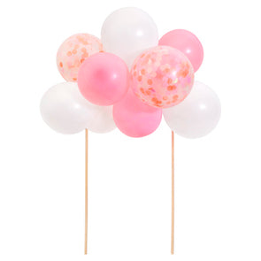 Topper para torta kit de globos - rosado