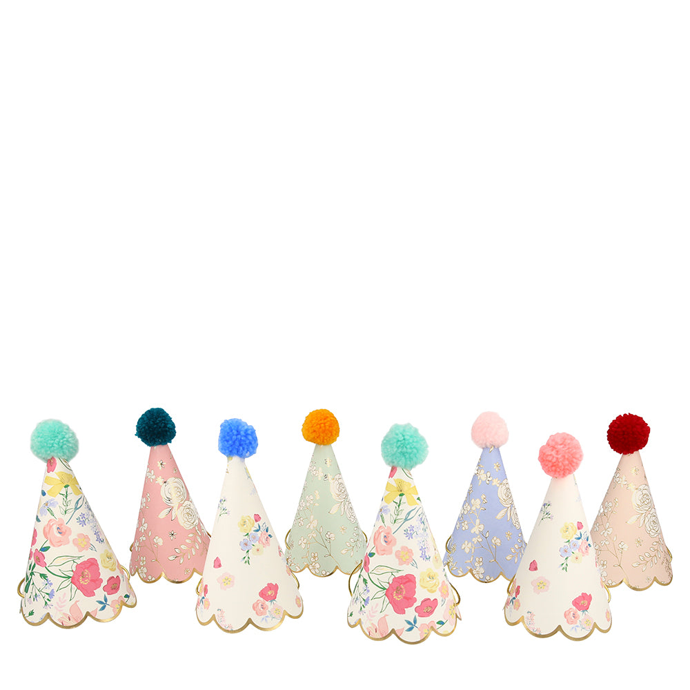 Gorros de cumpleaños jardín inglés