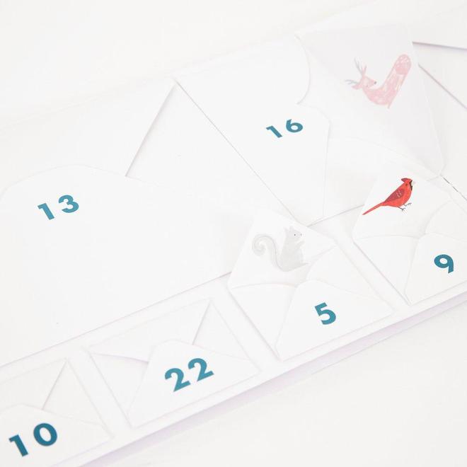 Calendario de adviento - Escena de Navidad de papel