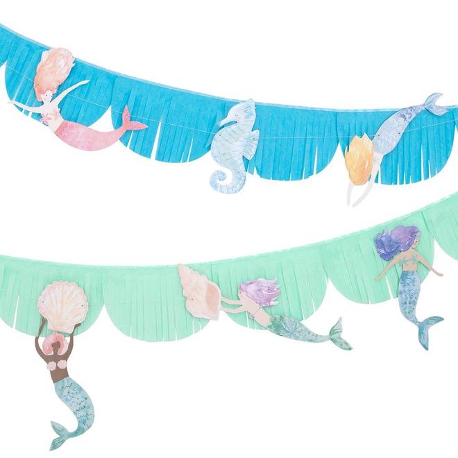 Guirnalda Sirenas con tiritas de papel