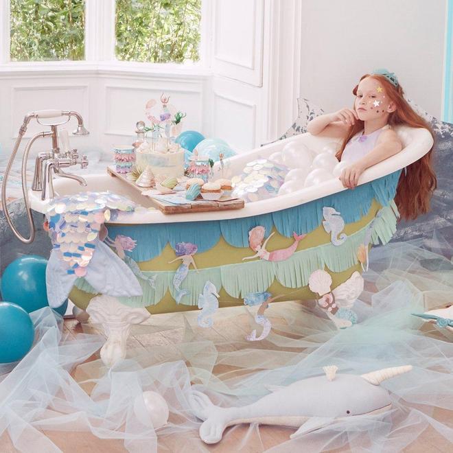 Guirnalda Sirenas con tiritas de papel