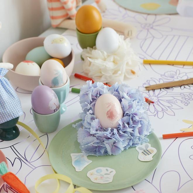 Tatuajes para decorar huevos de Pascua - conejos primaverales