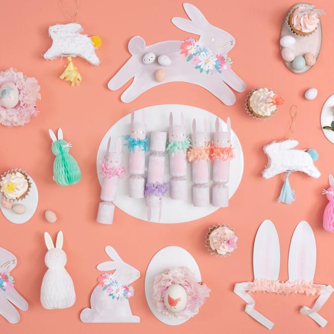 Mini piñatas - conejos primaverales