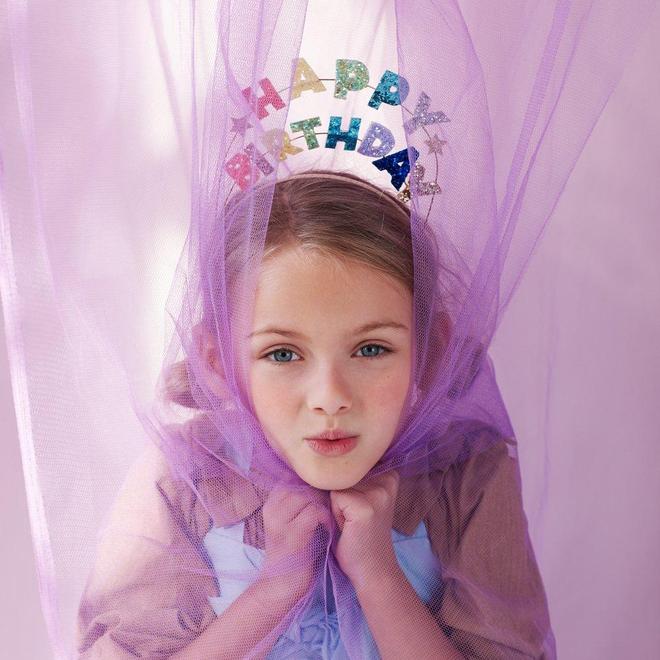 Cintillo Happy Birthday glitter