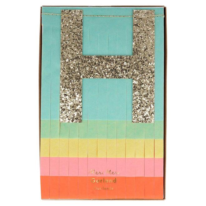 Guirnalda con tiritas Happy Birthday - multicolor