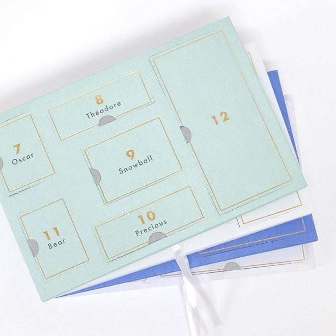 Calendario de adviento - gatos de madera