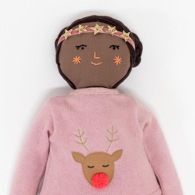 Muñeca - Holly con Jumper de Navidad