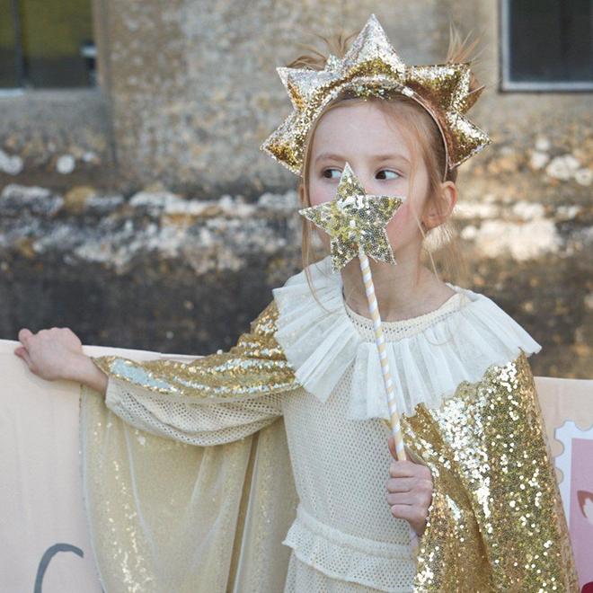 Tocado estrella dorada