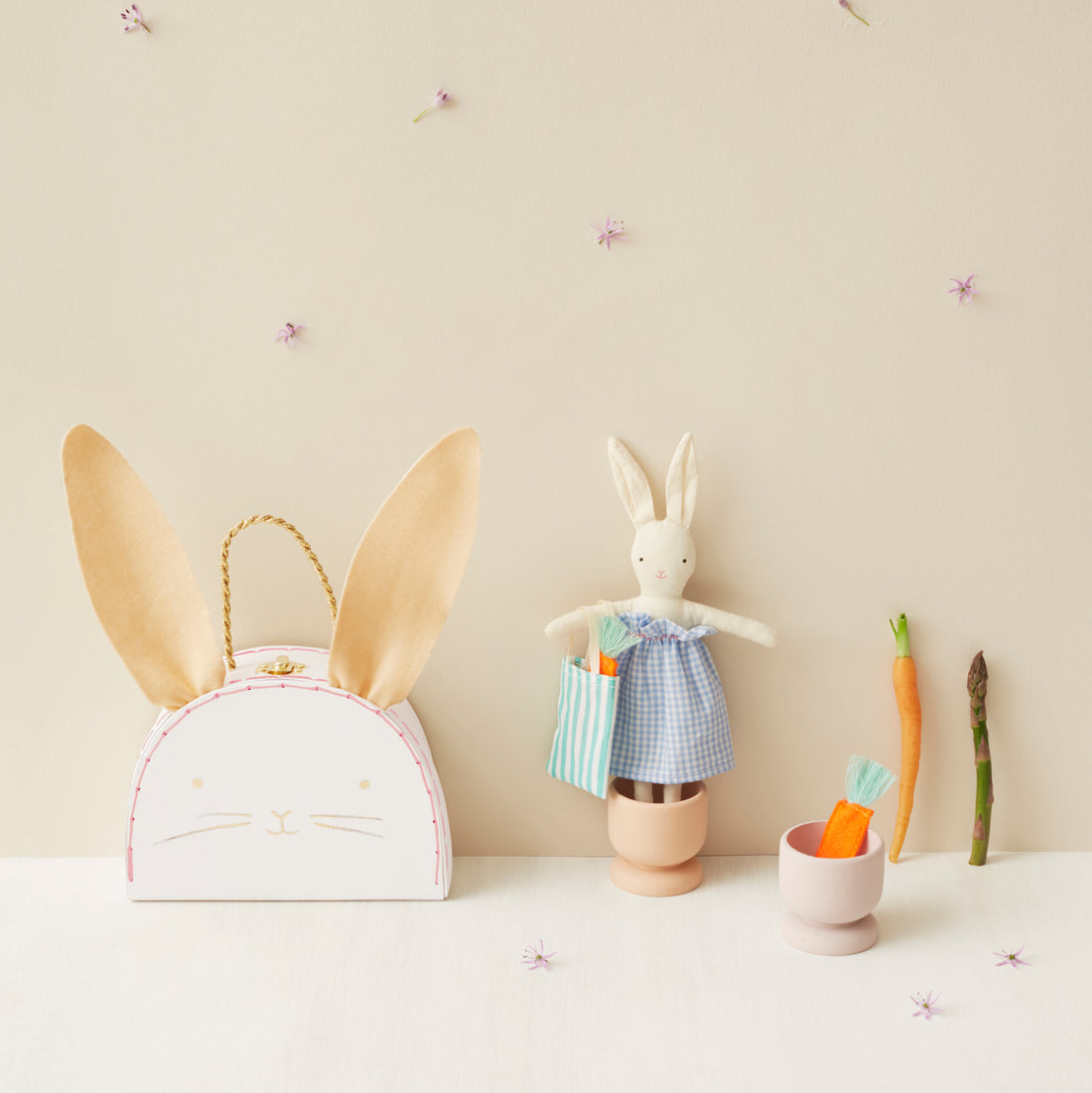 Mini maleta con muñeco - Conejo