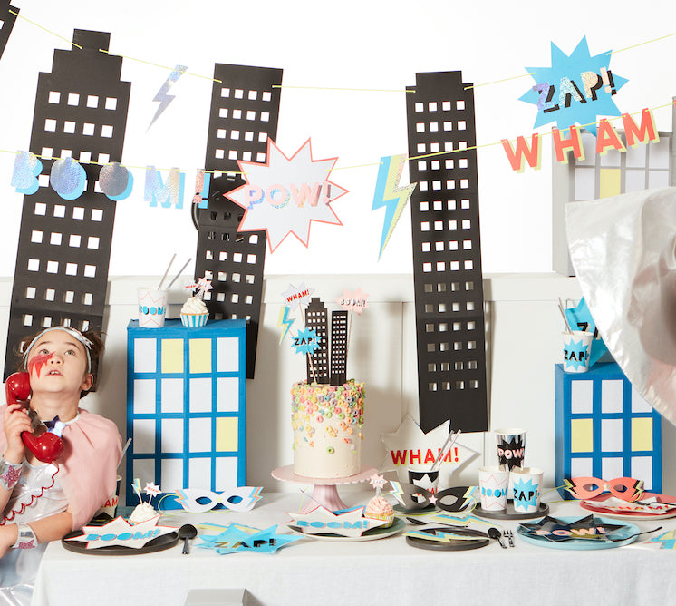 Guirnalda superhéroes