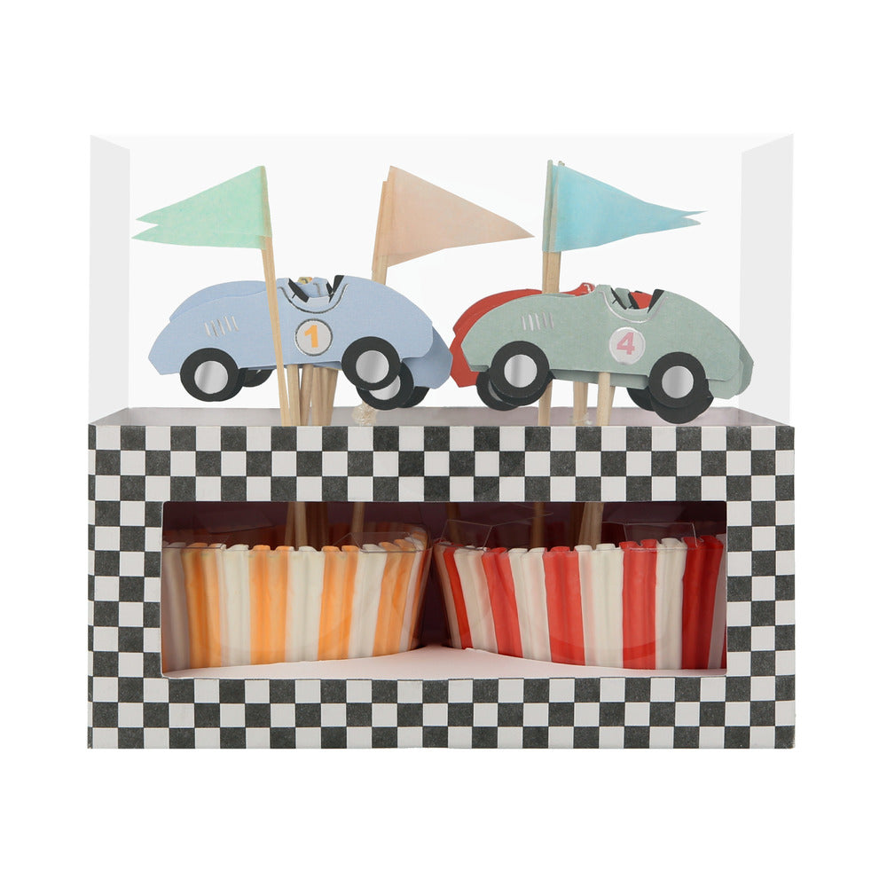 Kit para cupcakes - autos de carrera