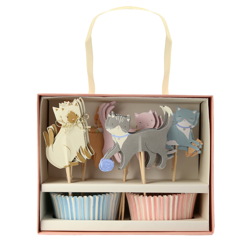Kit para cupcakes - gatitos
