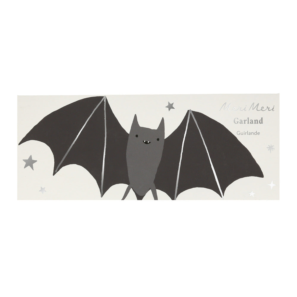 Guirnalda de murciélagos negros