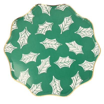 Platos block print Navidad - grandes