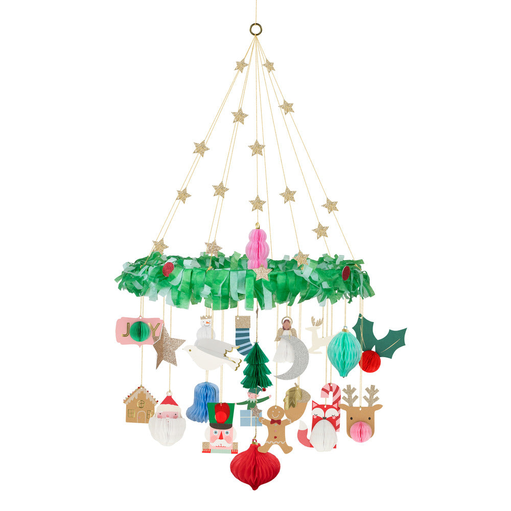Lámpara decorativa con íconos de Navidad de Homeycomb Balls