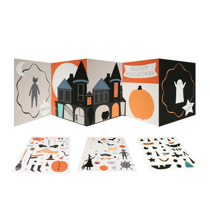 Set de stickers y actividades de Halloween