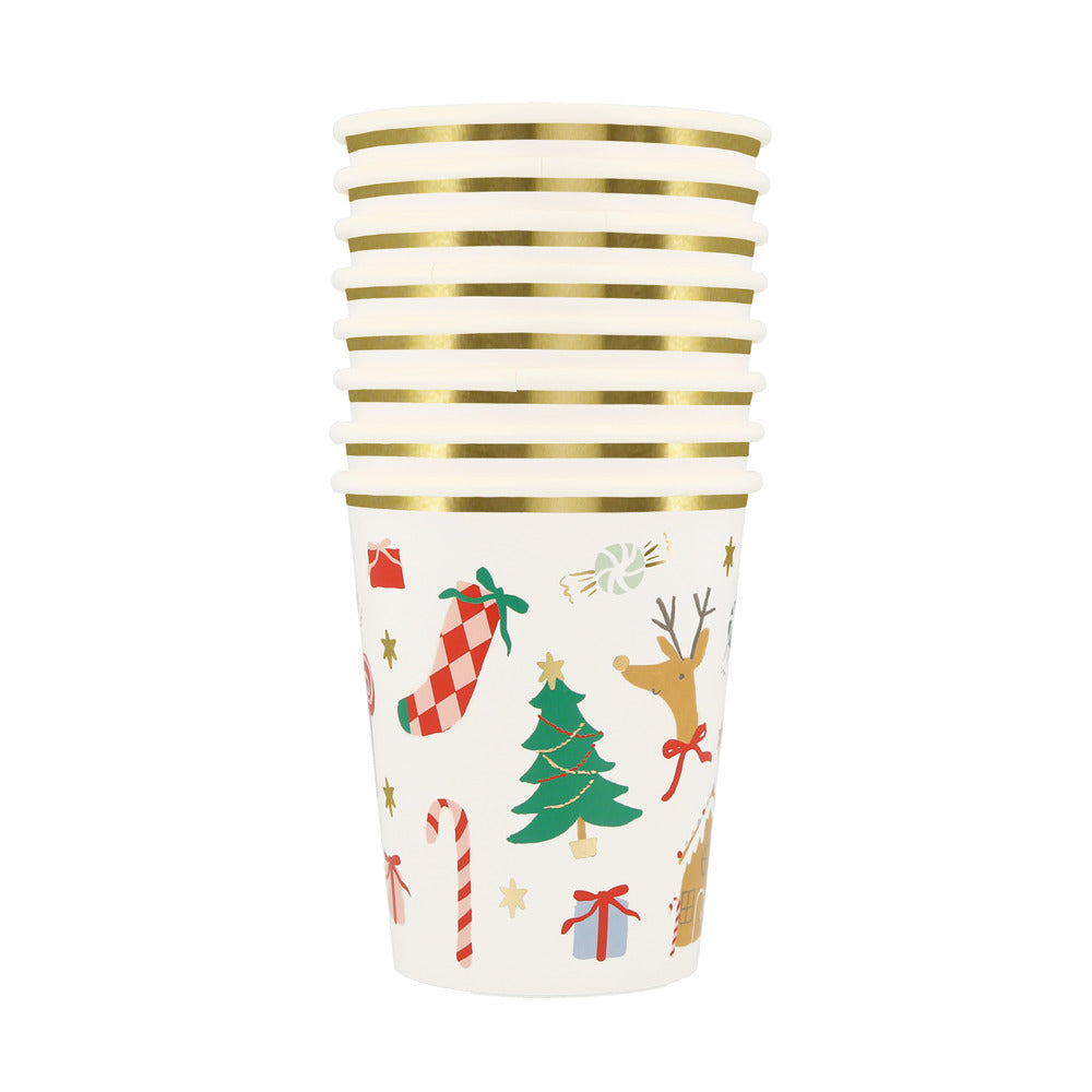 Vasos Navidad alegre