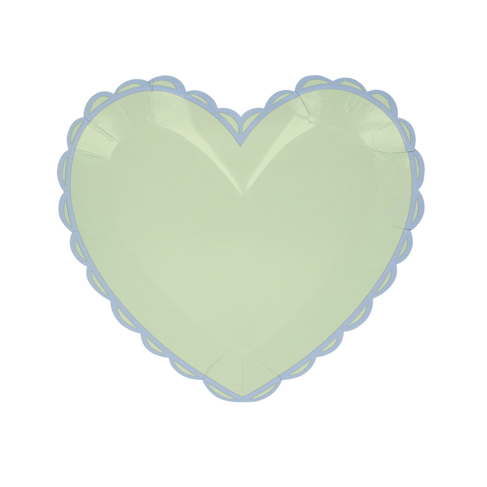 Platos con forma de corazón pastel - pequeños